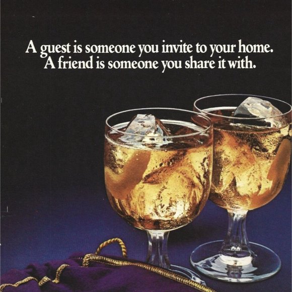 Crown Royal Whiskey Bag 1984 Vintage Print Ad 9 inch Tall - Picture 2 of 4